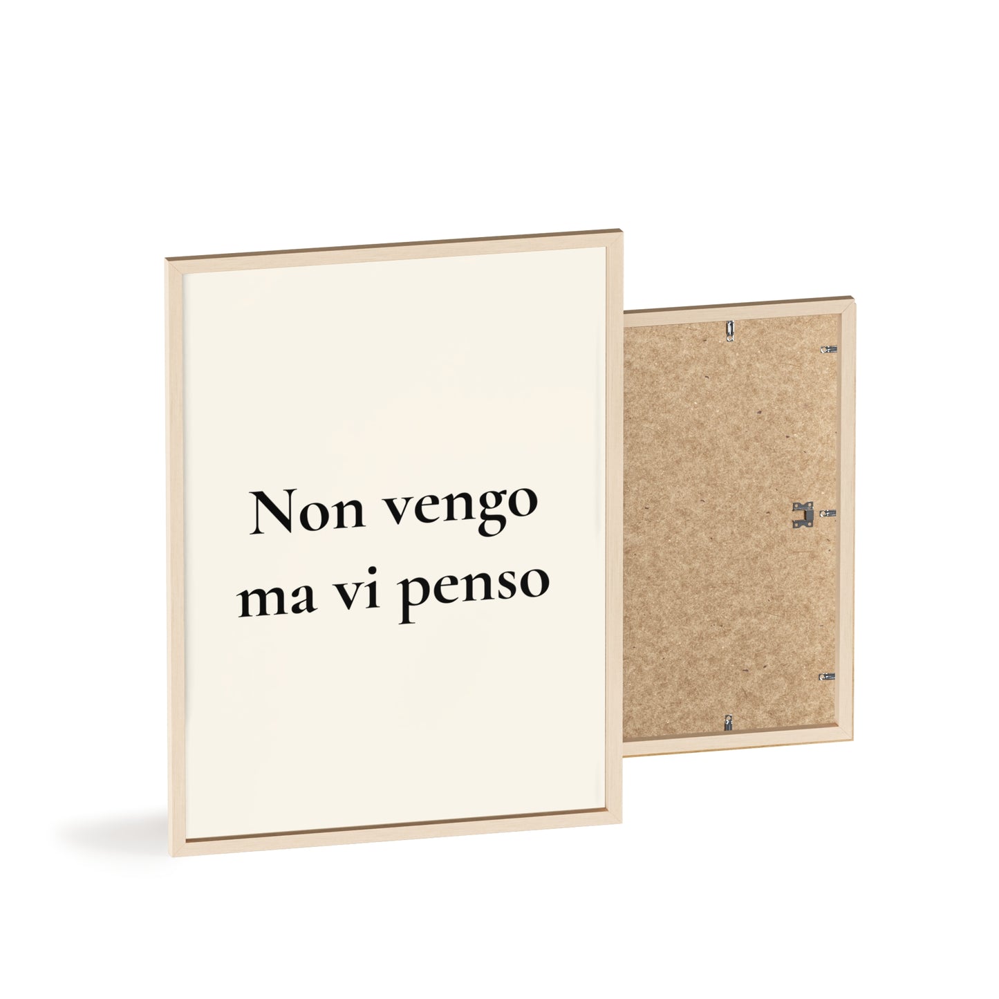 Non vengo ma vi penso