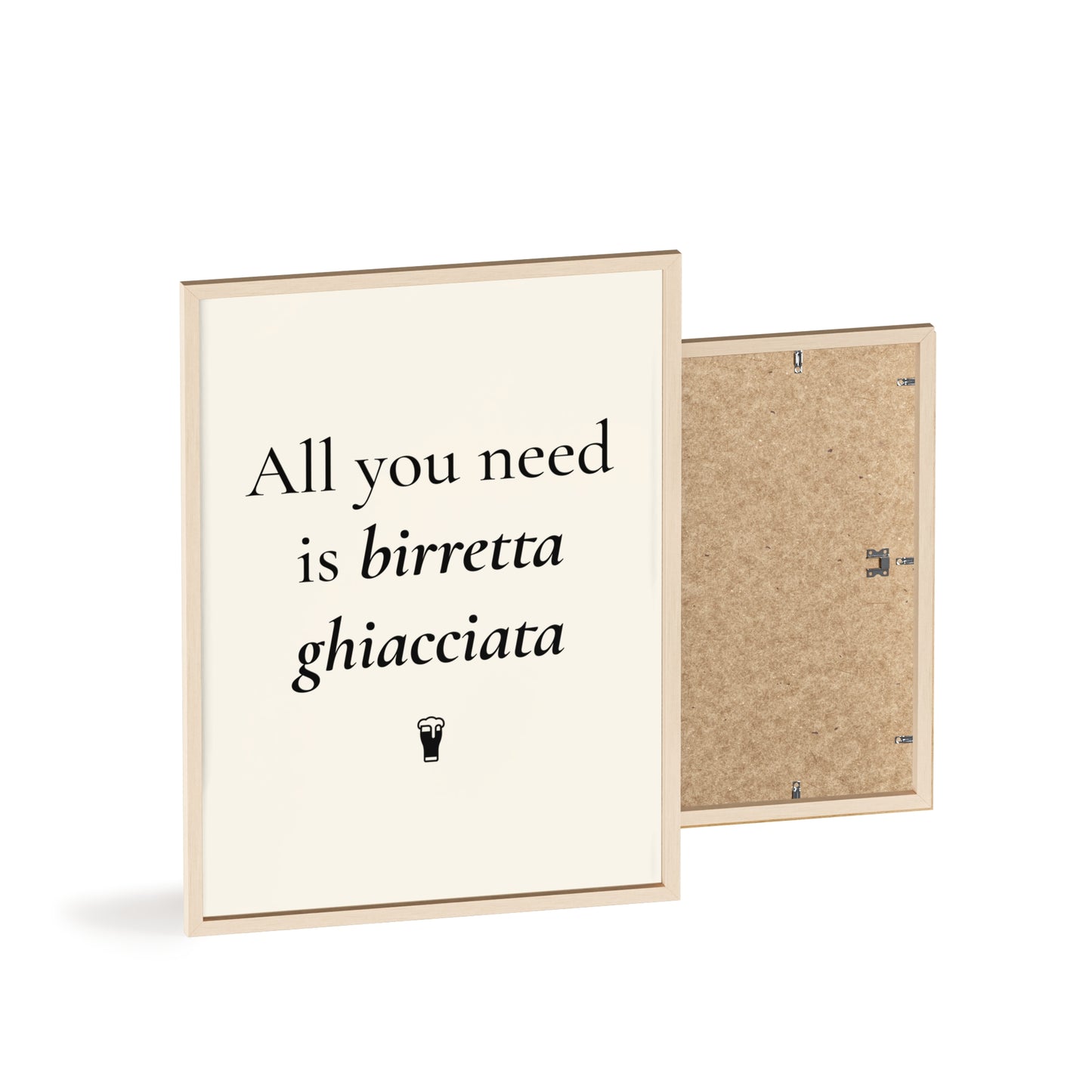 All you need is birretta ghiacciata