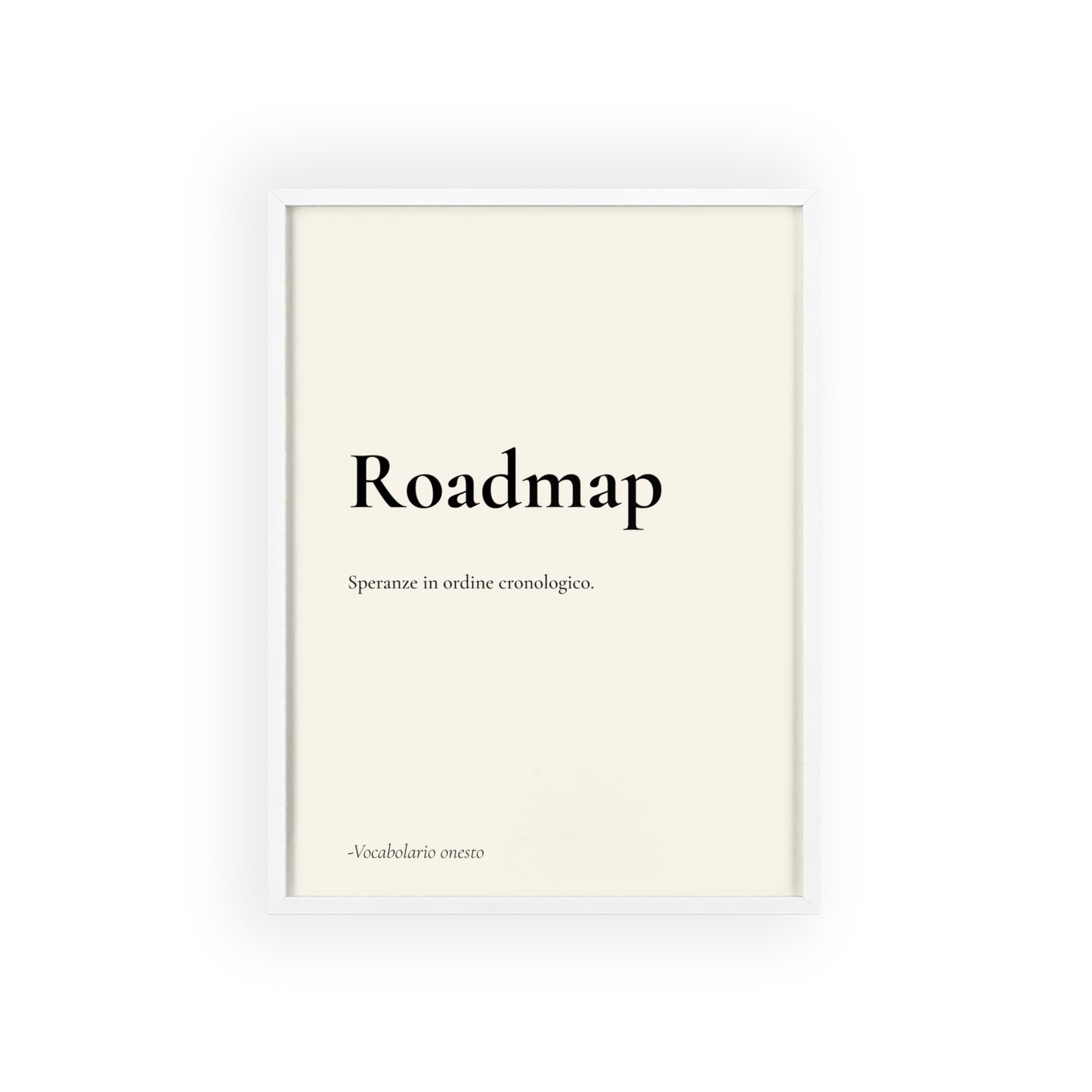 Roadmap | Vocabolario onesto