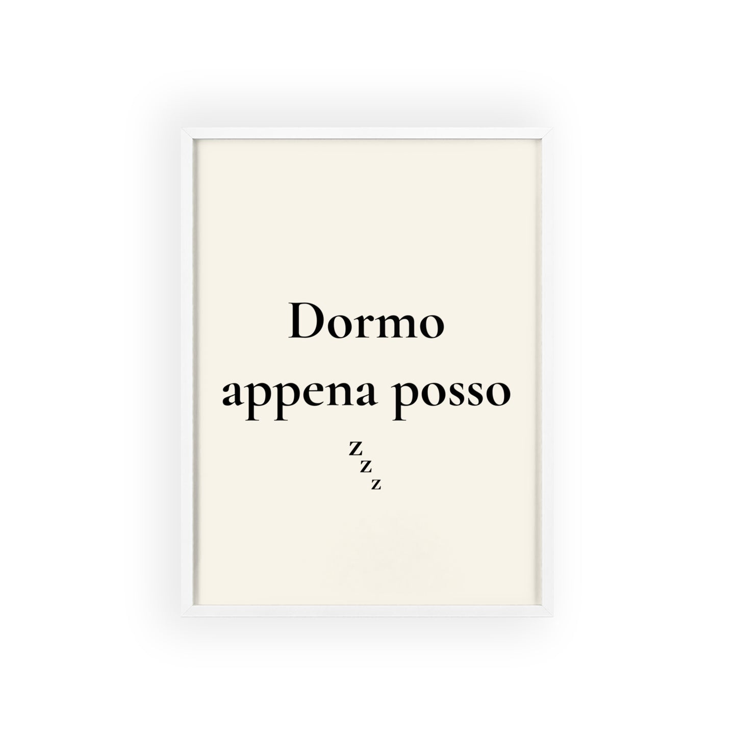 Dormo appena posso