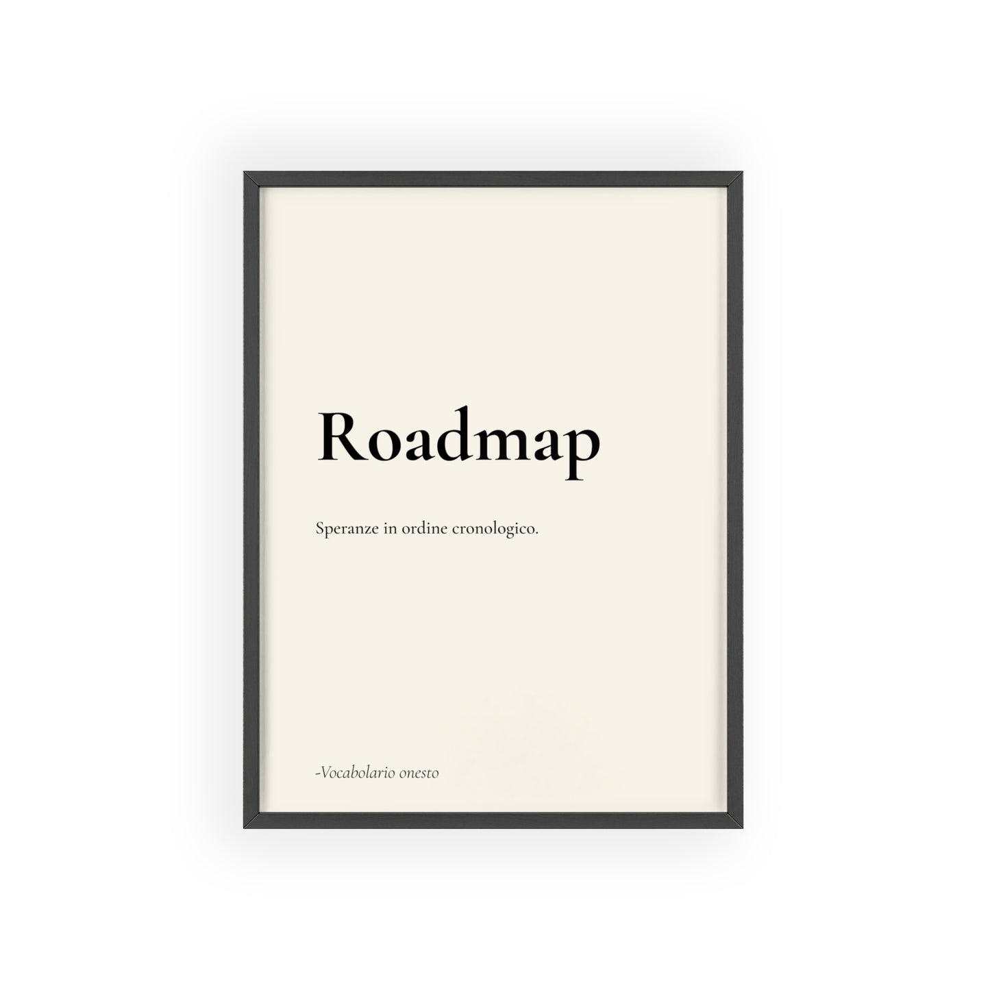 Roadmap | Vocabolario onesto