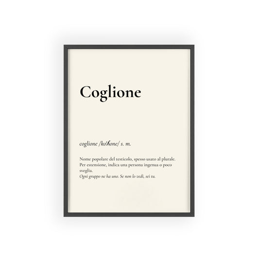 Coglione