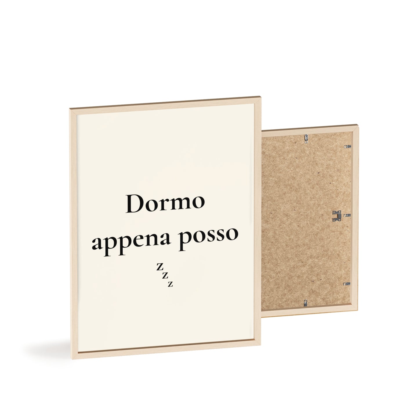 Dormo appena posso