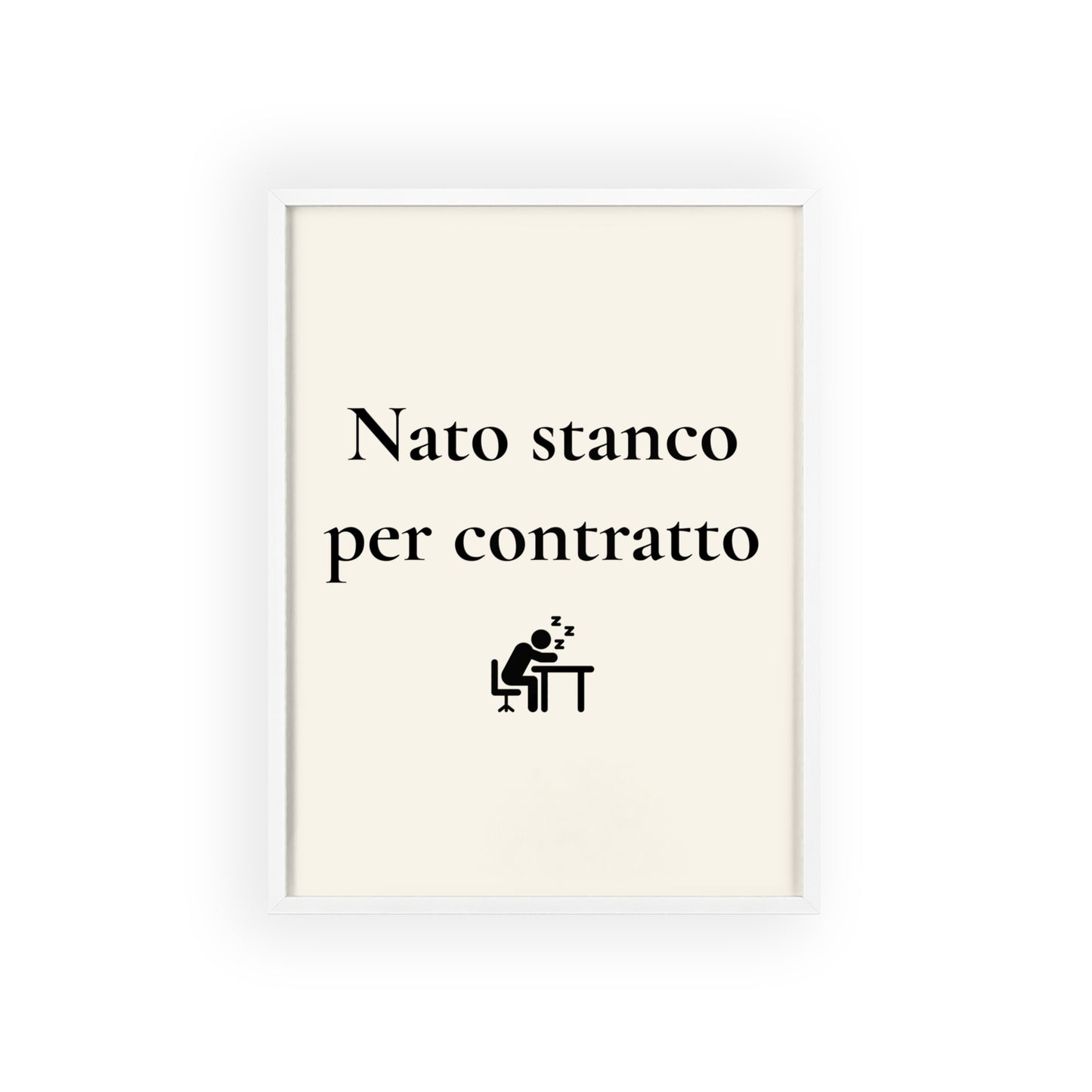 Nato stanco per contratto