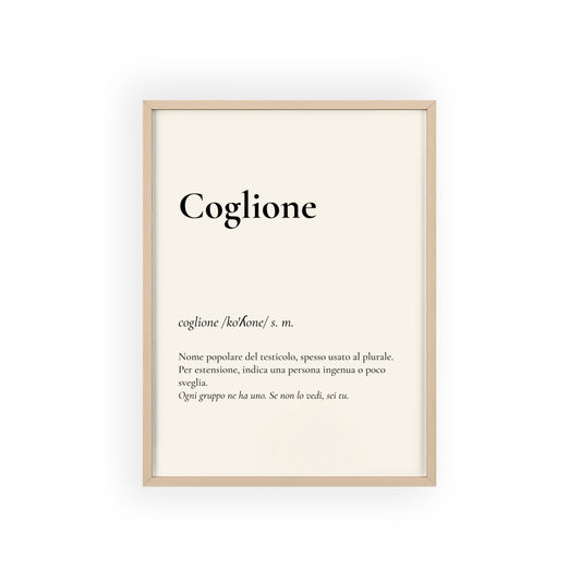 Coglione