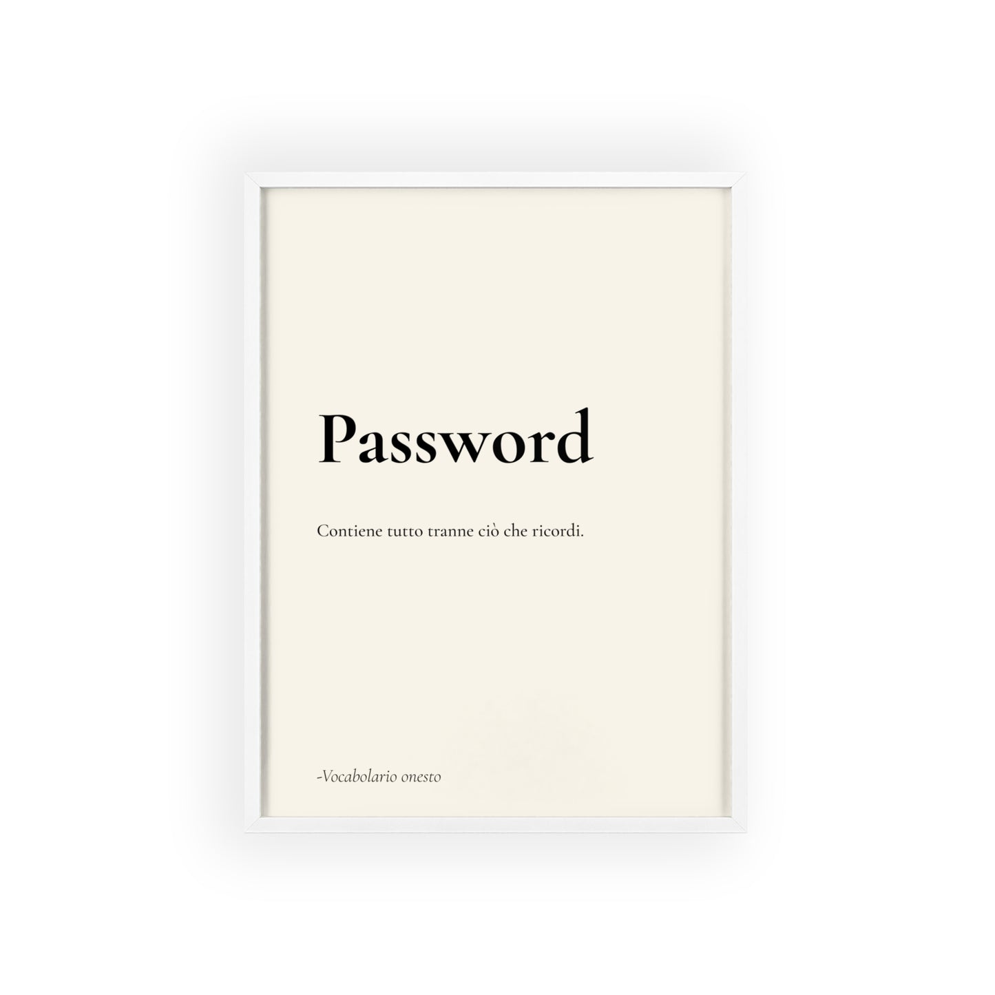 Password | Vocabolario onesto