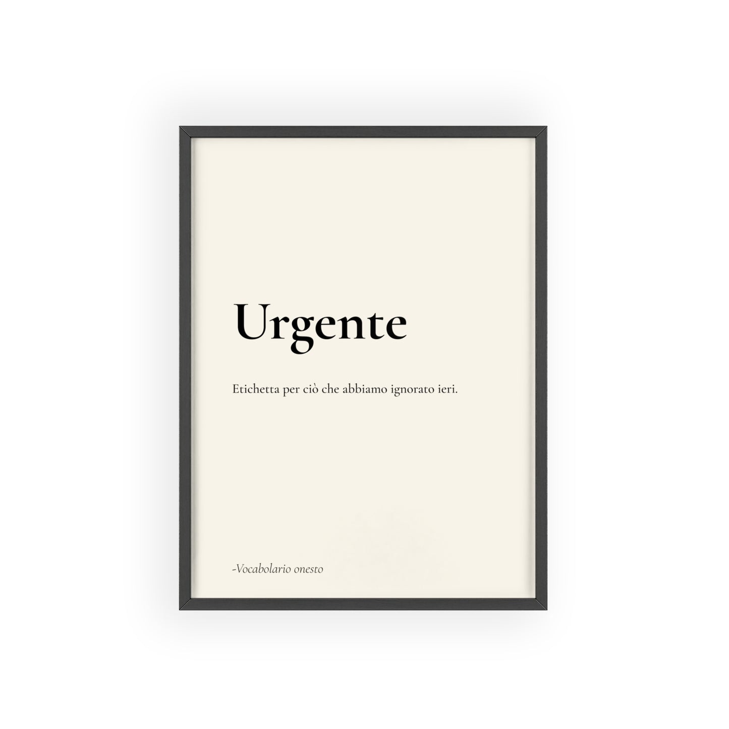 Urgente | Vocabolario onesto