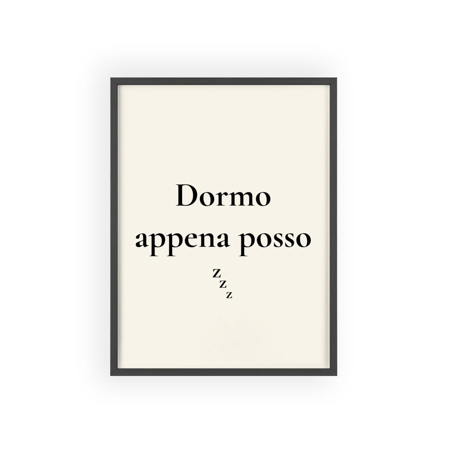 Dormo appena posso