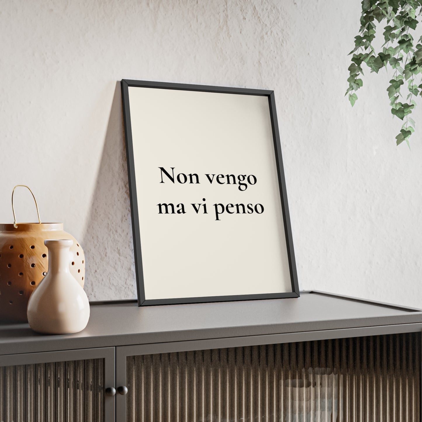 Non vengo ma vi penso