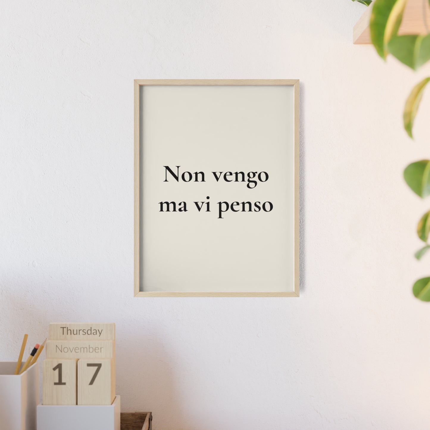 Non vengo ma vi penso