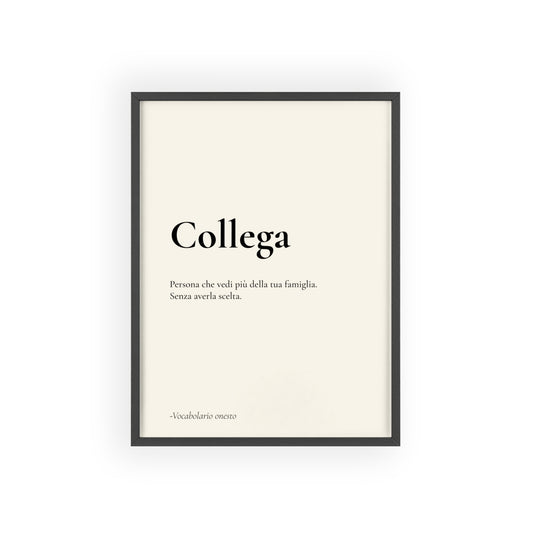 Collega | Vocabolario onesto