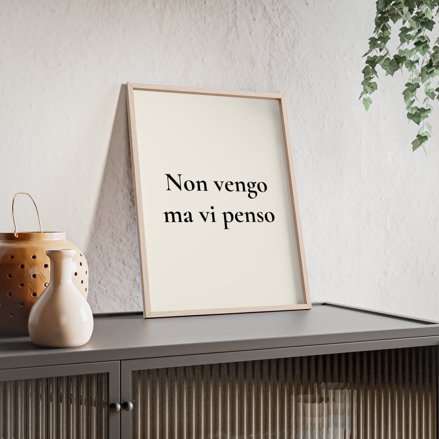 Non vengo ma vi penso