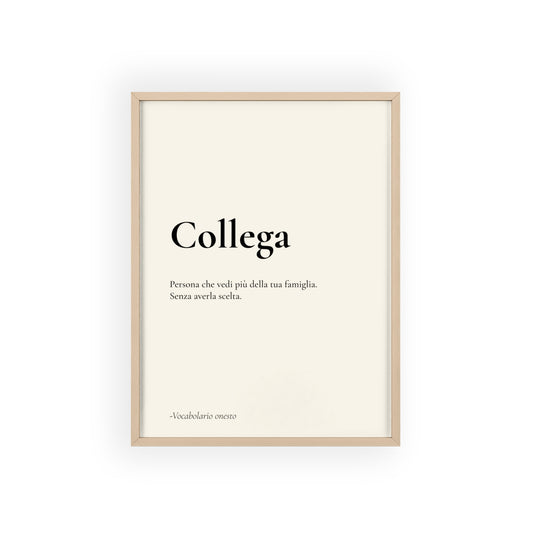 Collega | Vocabolario onesto
